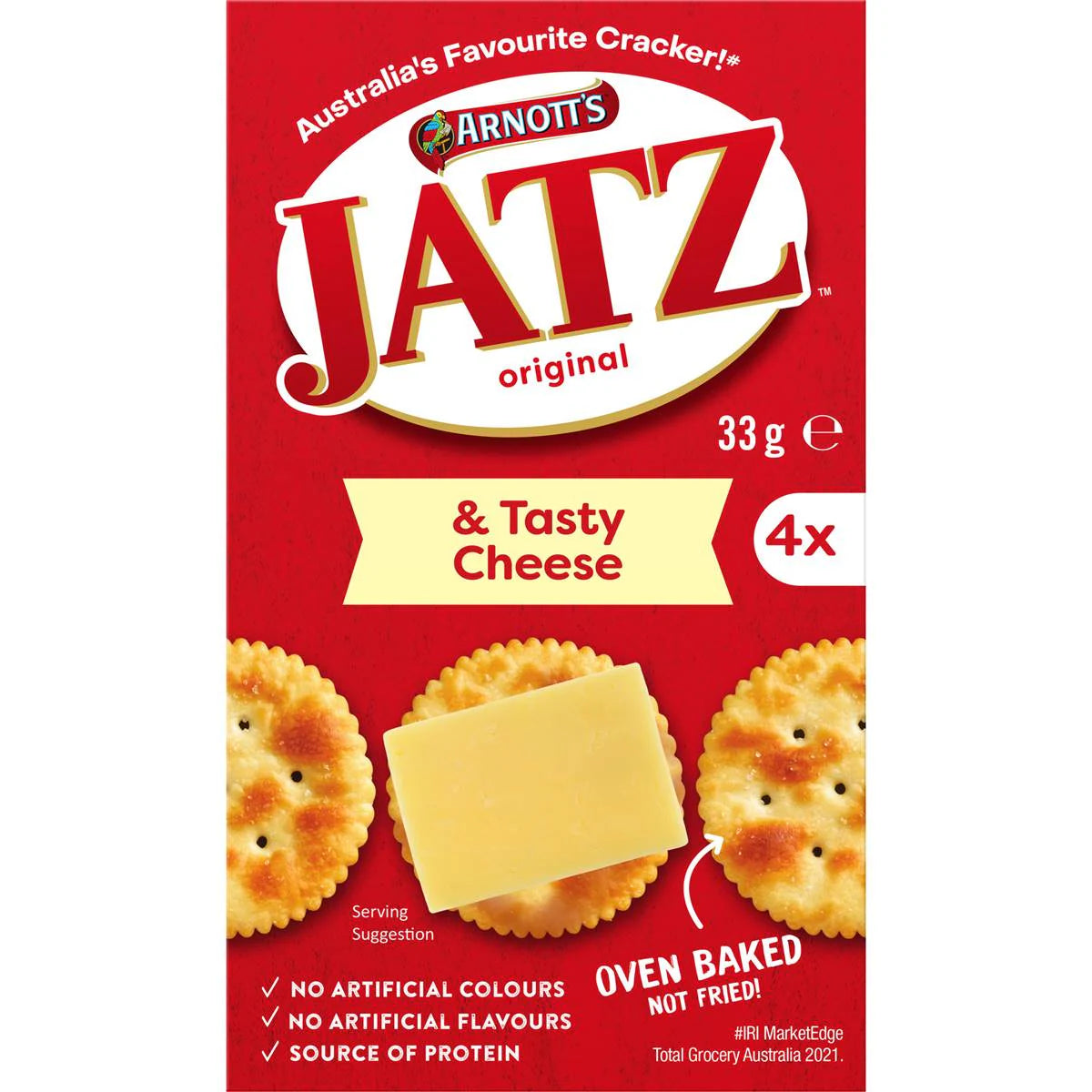 Jatz Cracker Biscuits & Tasty Cheese | 33g | Arnott's | YG-112346-MC-980869