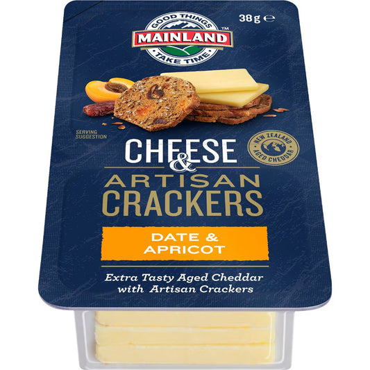 Cheese Snack With Crackers Date & Apricot Extra Tasty | 38g | Mainland | YG-113162-MC-981039