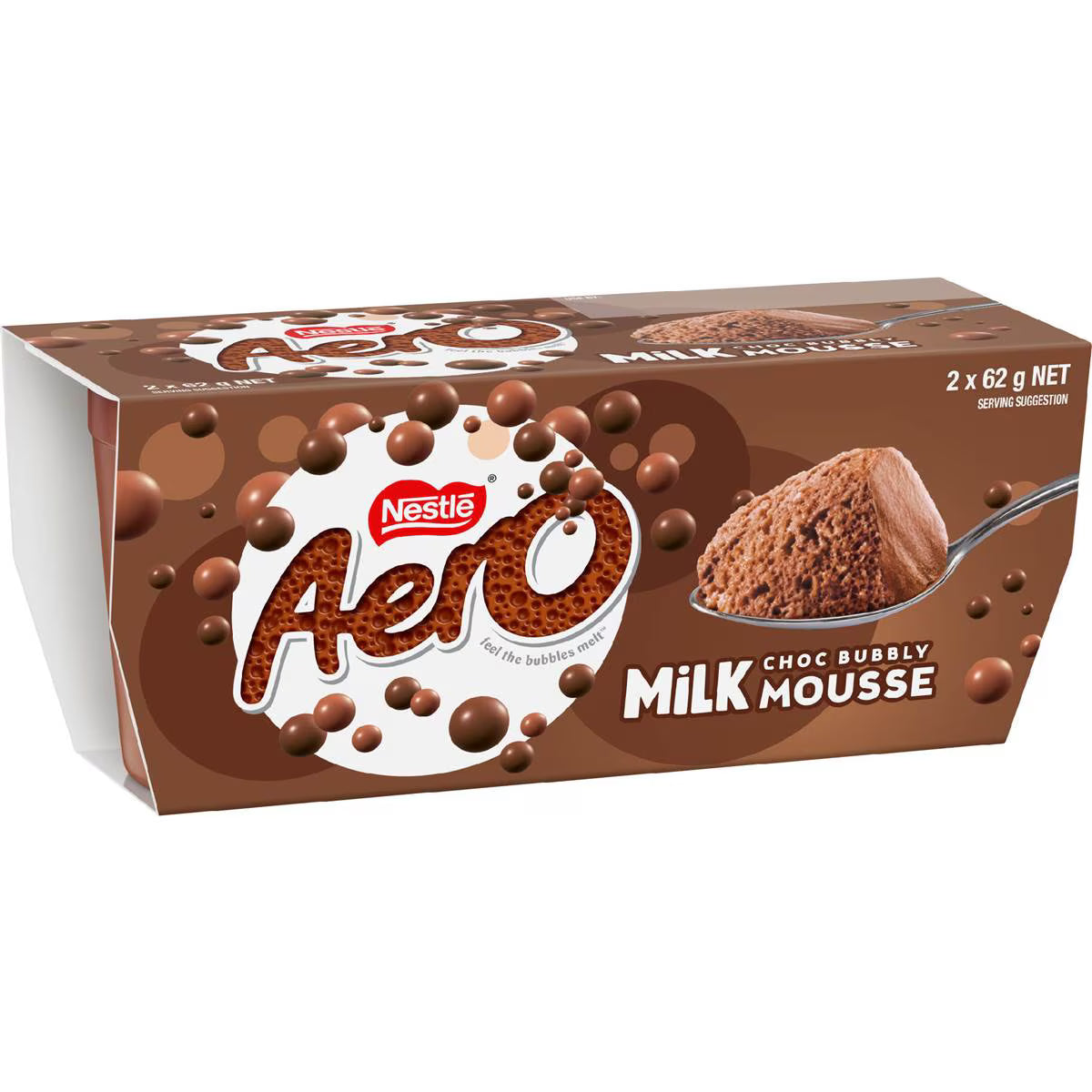 Aero Chocolate Mousse Dessert | 62g x 2 Pack | Nestle | YG-007233-WW-083275