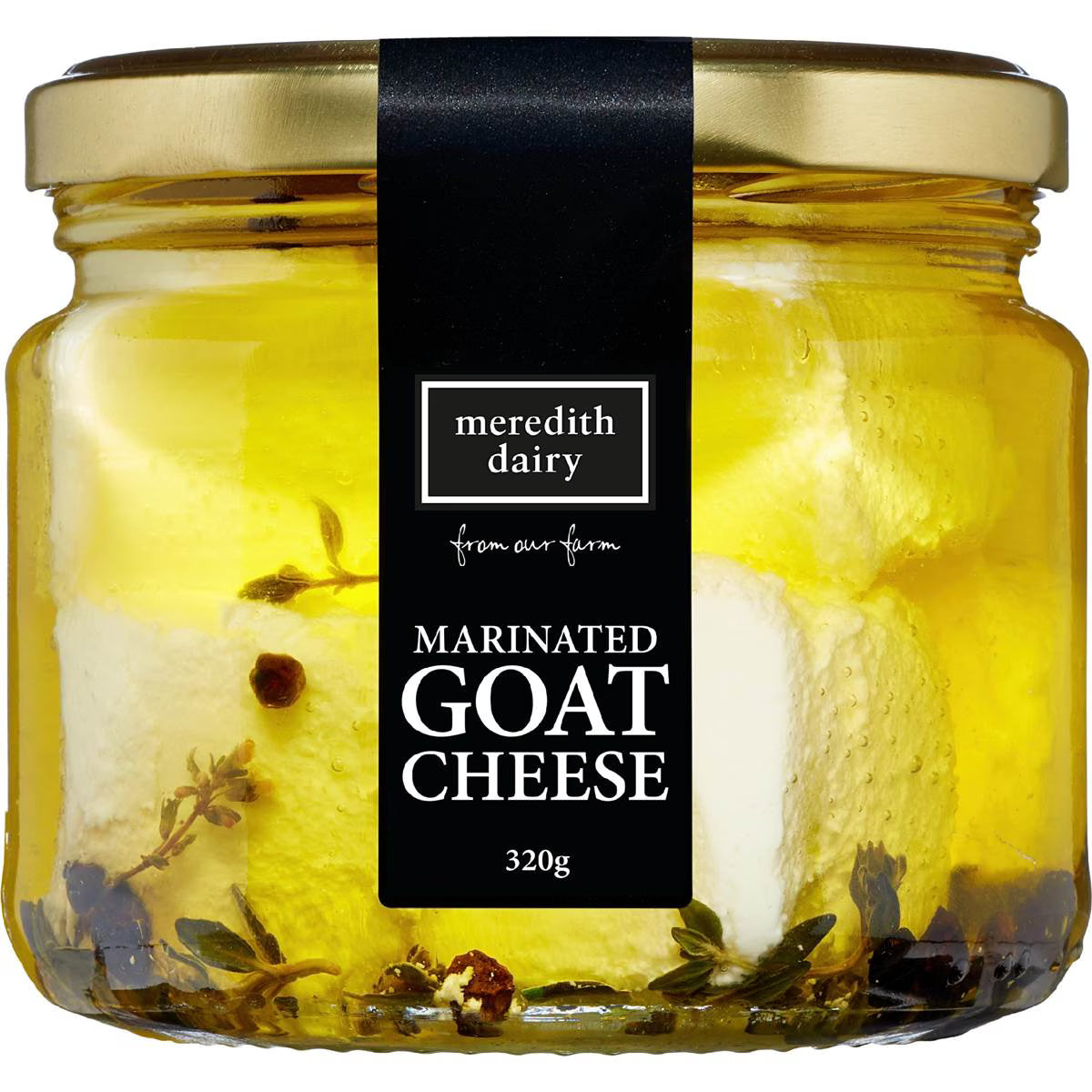 Marinated Goat Cheese In Olive Oil | 320g | Meredith Dairy | YG-006652-WW-083276