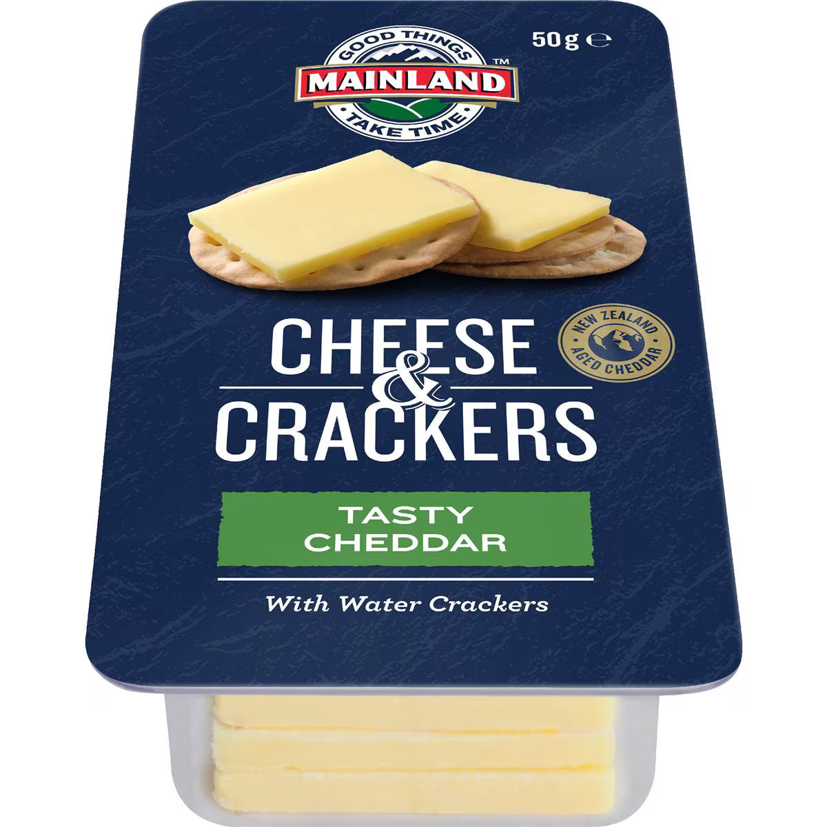 Cheese Snack With Crackers Tasty Cheddar | 50g | Mainland | YG-006516-MC-981029