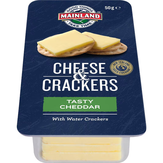 Cheese Snack With Crackers Tasty Cheddar | 50g | Mainland | YG-006516-MC-981029