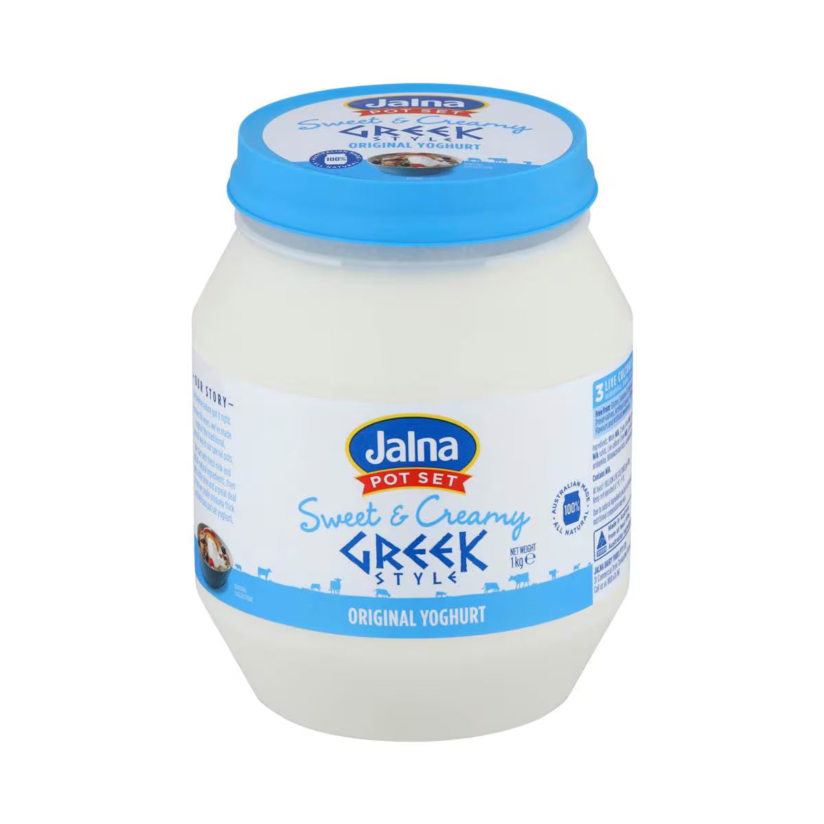 Sweet & Creamy Greek Style Yoghurt | 1kg | Jalna | YG-006559-WW-084699