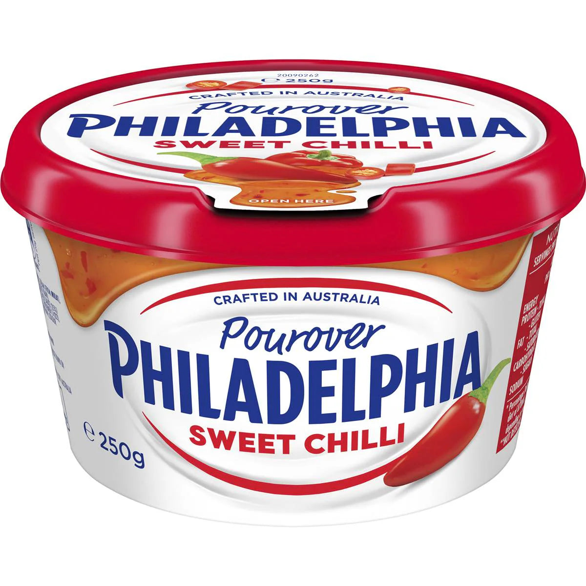 Sweet Chilli Cream Cheese Pourover Tub | 250g | Philadelphia | YG-006476-MC-980953