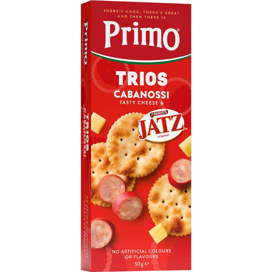 Trios Cabanossi Cheese & Jatz Crackers | 50g | Primo | YG-113122-MC-980850
