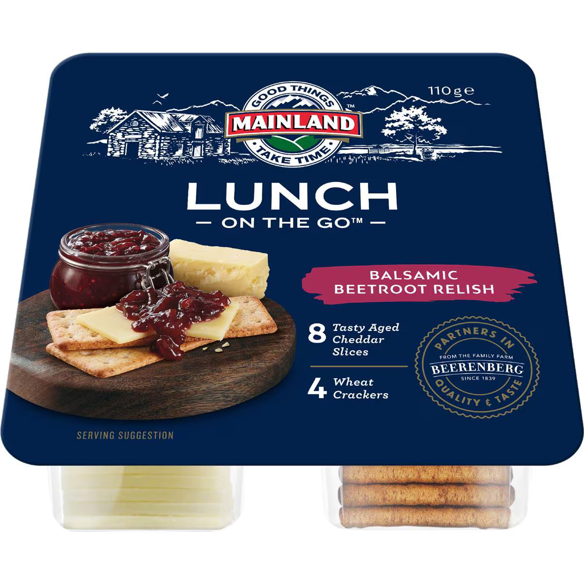 Lunch On The Go Cheese With Crackers & Balsamic Beetroot | 110g | Mainland | YG-112380-MC-981043