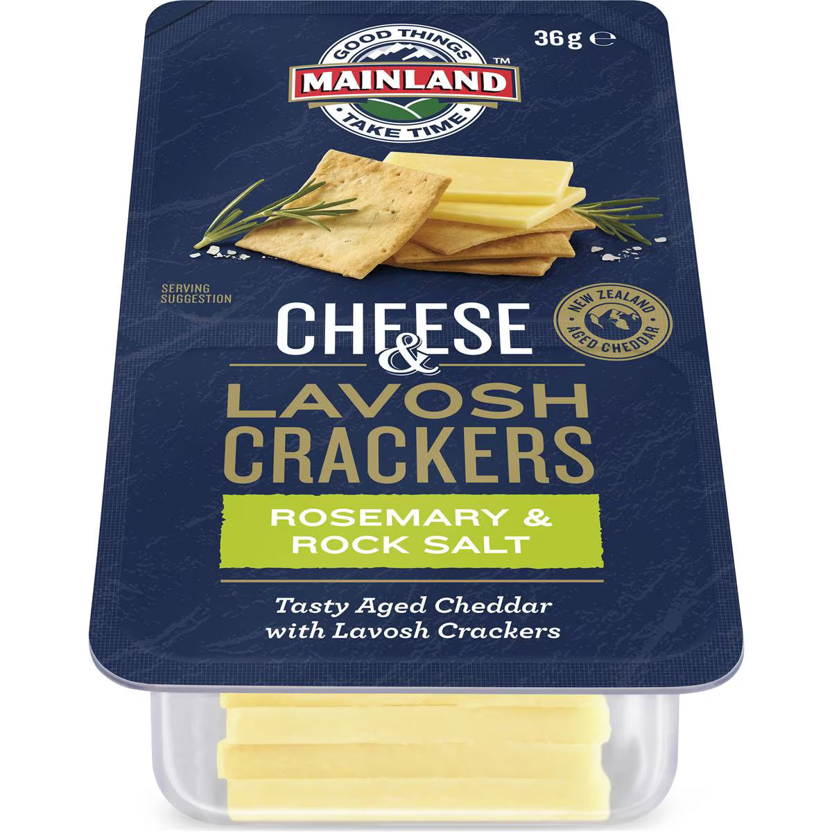 Cheddar Cheese & Lavosh Crackers Rosemary & Rock Salt | 36g | Mainland | YG-112379-MC-981037