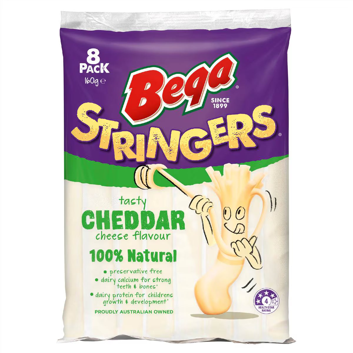Cheese Snack Stringers Cheddar Cheese | 160g | Bega | YG-006567-WW-084950