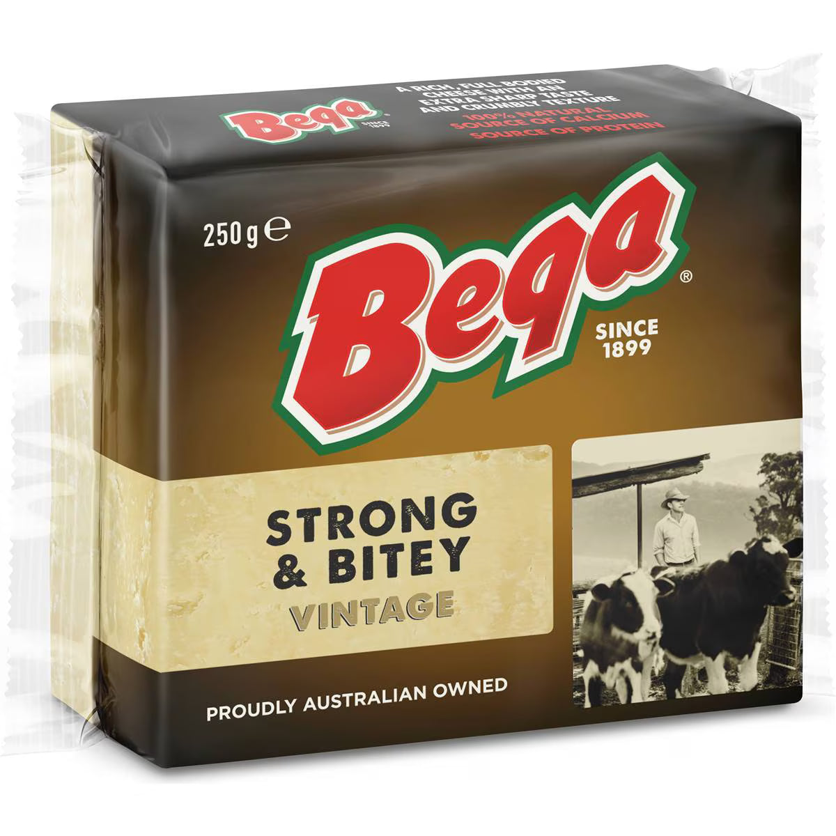 Cheese Block Strong & Bitey Vintage | 250g | Bega | YG-006504-WW-085023