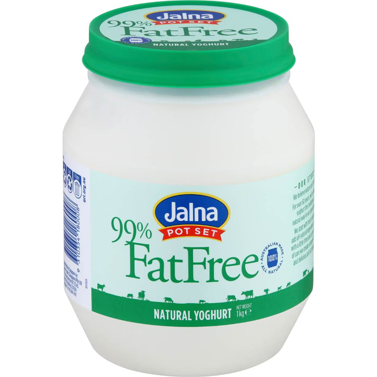Pot Set 99 Fat Free Yoghurt | 1kg | Jalna | YG-006529-WW-085163