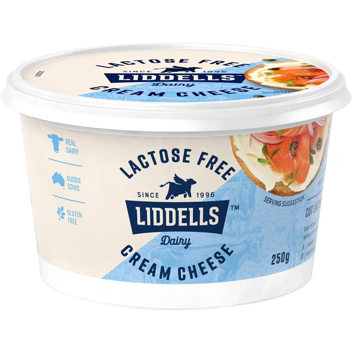 Lactose Free Cream Cheese | 250g | Liddells | YG-006522-WW-085371
