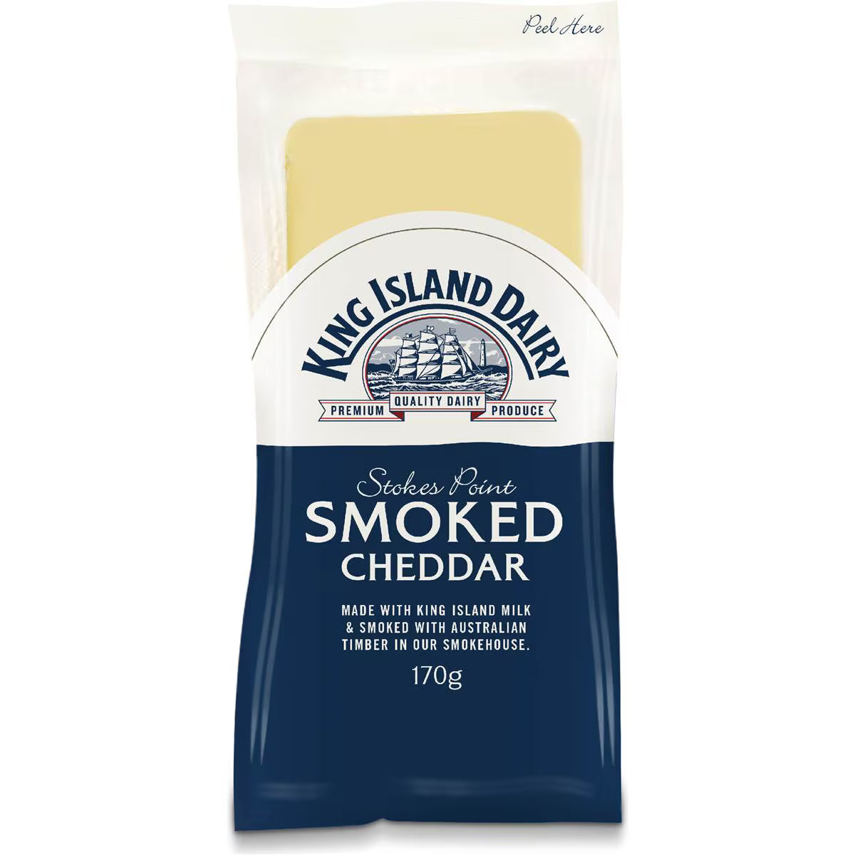 Dairy Stokes Point Smoked Cheddar Cheese | 170g | King Island | YG-006521-WW-085611