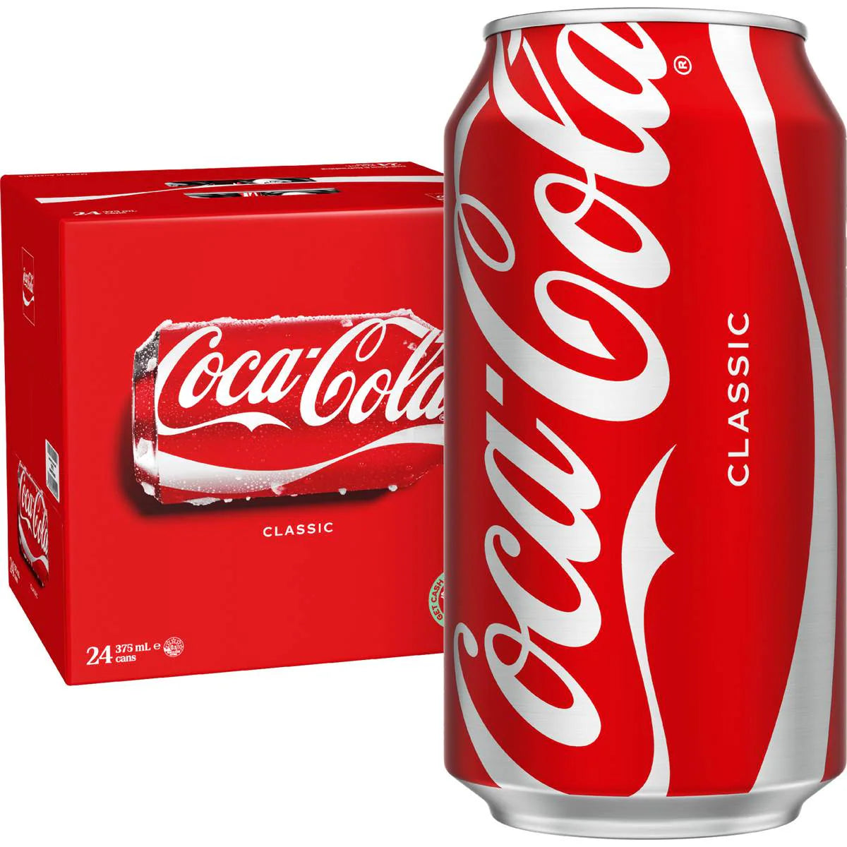 Classic Soft Drink Cans | 375ml x 24 Pack | Coca-Cola | YG-006885-MC-975756