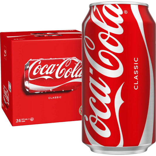 Classic Soft Drink Cans | 375ml x 24 Pack | Coca-Cola | YG-006885-MC-975756