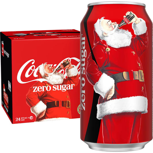 Zero Sugar Soft Drink Cans | 375ml x 24 Pack | Coca-Cola | YG-112498-MC-153394