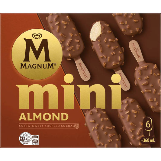 Mini Almond Ice Cream Sticks | 6 Pack | Magnum | YG-113042-MC-980226