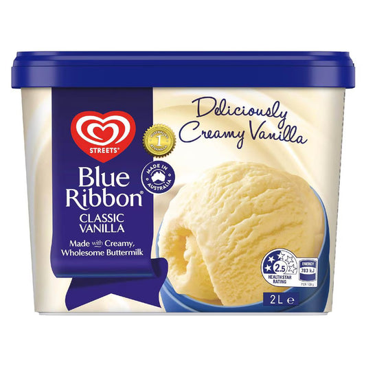 Classic Vanilla Tub Classic Vanilla Dessert Tub | 2L | Blue Ribbon | YG-113034-MC-980174