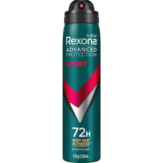 Men Advanced 72hr Deodorant Aerosol Sport | 220ml | Rexona | YG-112804-MC-978050