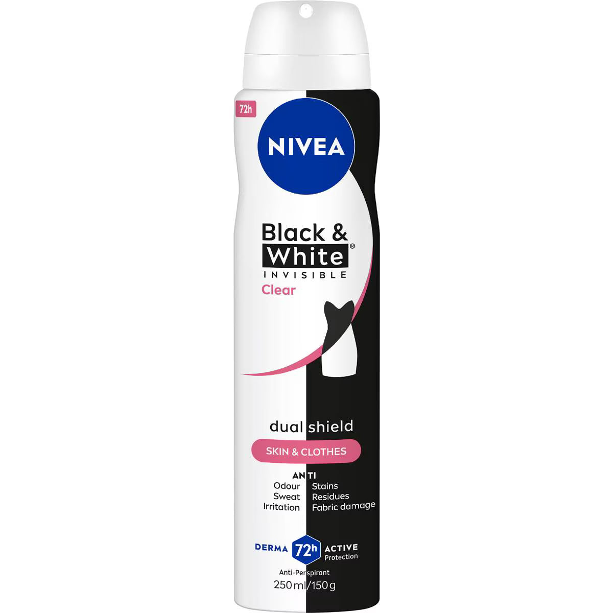 Black & White Invisble Clear Antiperspirant Deodorant | 250ml | Nivea | YG-008251-WW-091093