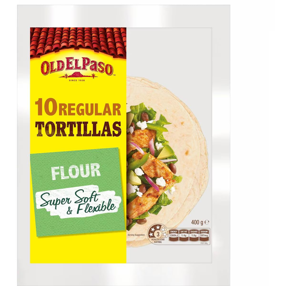 Fajita Tortilla Wraps | 10 Pack | Old El Paso | YG-112175-MC-978962