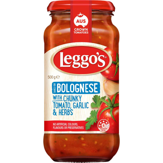 Bolognese Chunky Tomato Garlic & Herbs Pasta Sauce | 500g | Leggo's | YG-113004-MC-979027