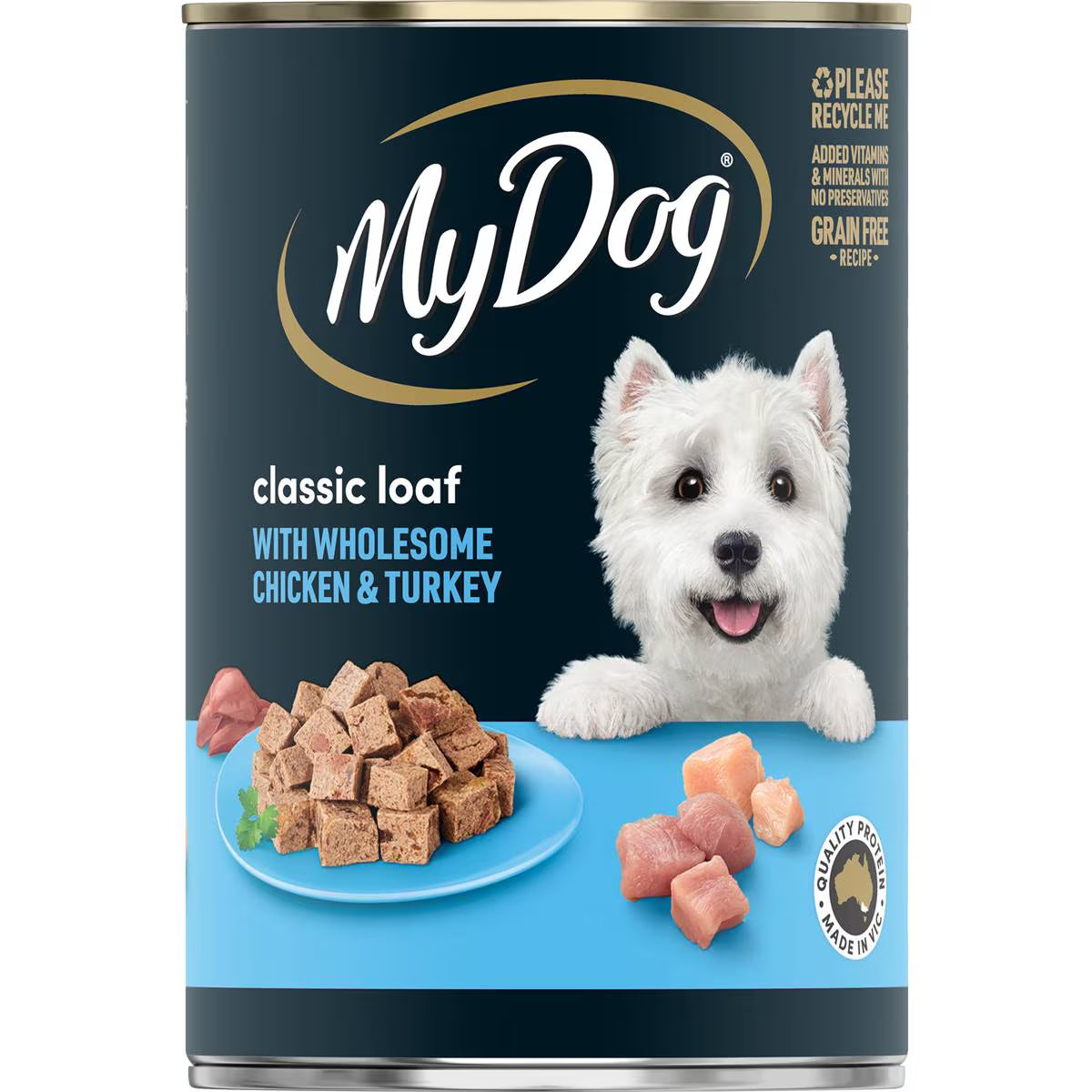 Adult Wet Dog Food Classic Loaf With Chicken & Turkey Can | 400g | My Dog | YG-112964-MC-978763