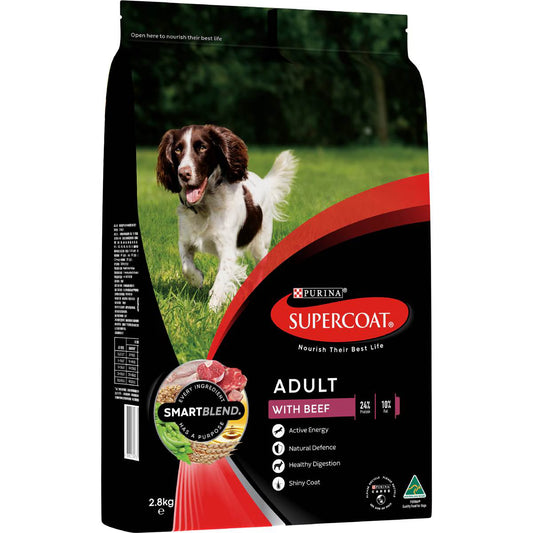 Adult Beef Dry Dog Food | 2.8kg | Supercoat | YG-112974-MC-978798
