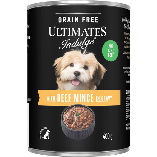 Wet Dog Food Beef Mince In Gravy | 400g | Ultimates Indulge | YG-112143-MC-150393