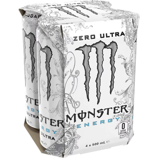 Energy Ultra Cans | 500ml x 4 Pack | Monster | YG-111528-MC-975670