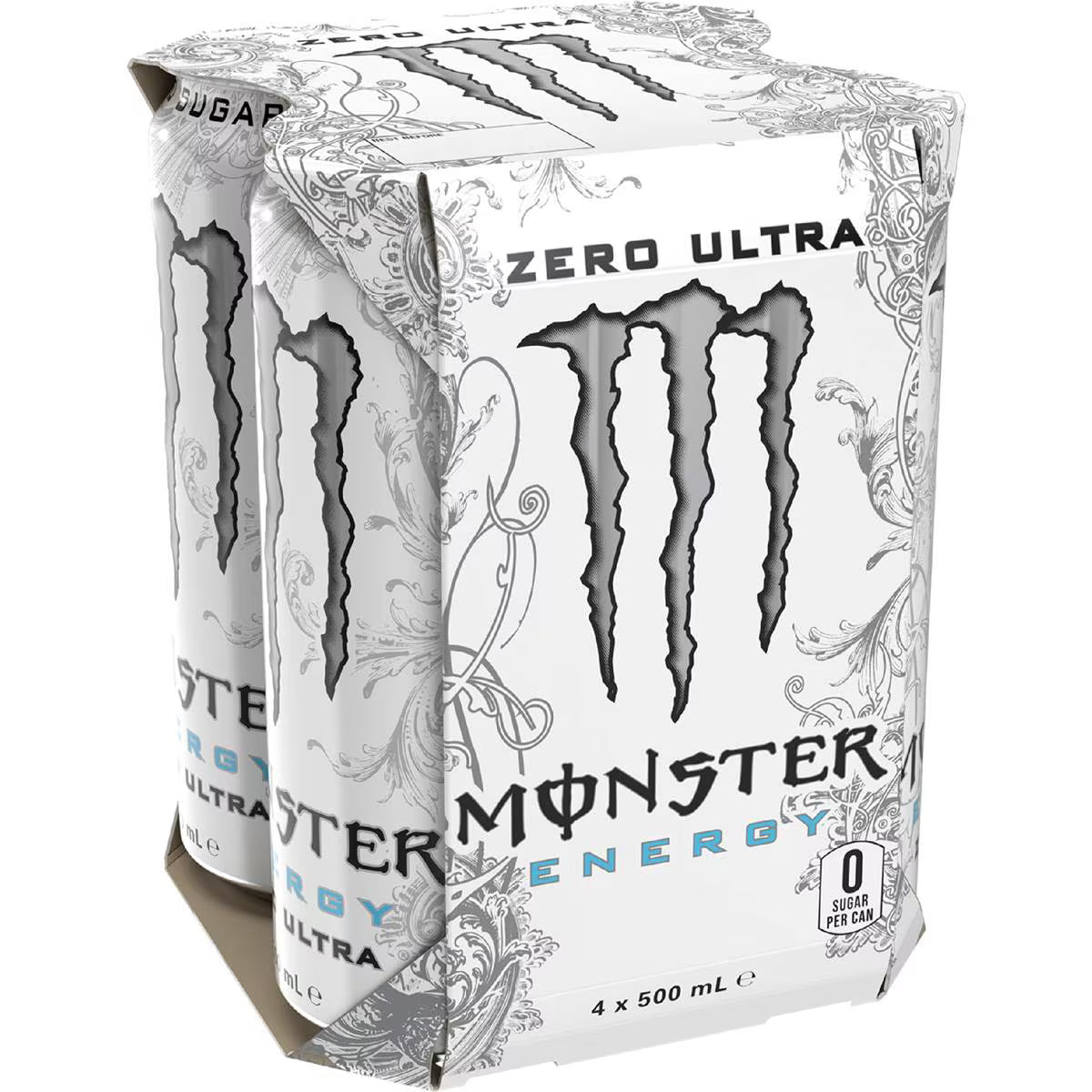Energy Ultra Cans | 500ml x 4 Pack | Monster | YG-111528-MC-975670