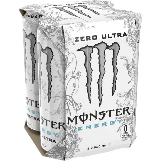 Energy Ultra Cans | 500ml x 4 Pack | Monster | YG-111528-MC-153474
