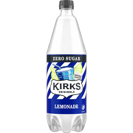 Sugar Free Lemonade Soft Drink Bottle | 1.25l | Kirks | YG-012385-WW-091377