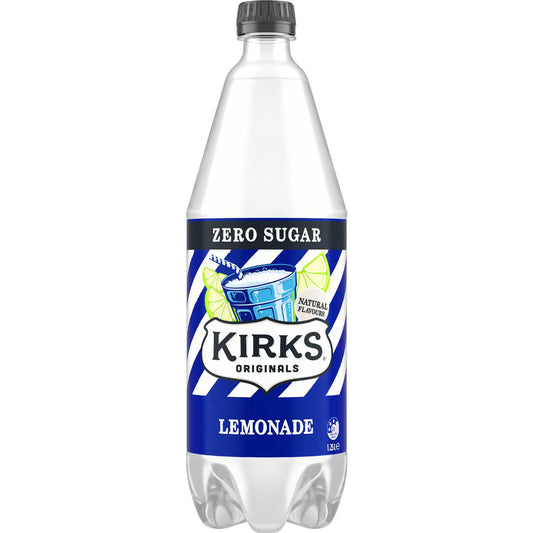 Sugar Free Lemonade Soft Drink Bottle | 1.25l | Kirks | YG-012385-WW-091377