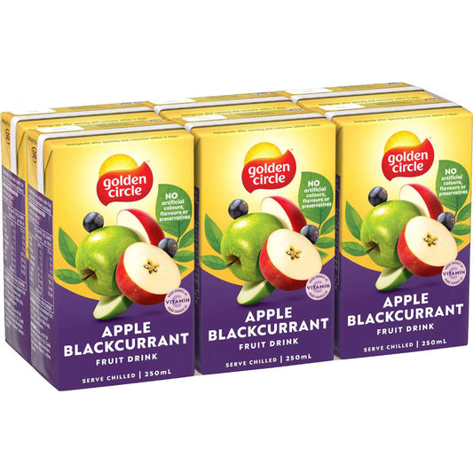 Apple & Blackcurrant Poppers | 250ml x 6 Pack | Golden Circle | YG-112455-MC-975574