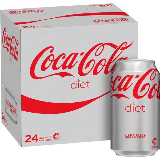 Diet Soft Drink Cans | 375ml x 24 Pack | Coca-Cola | YG-006738-MC-975755