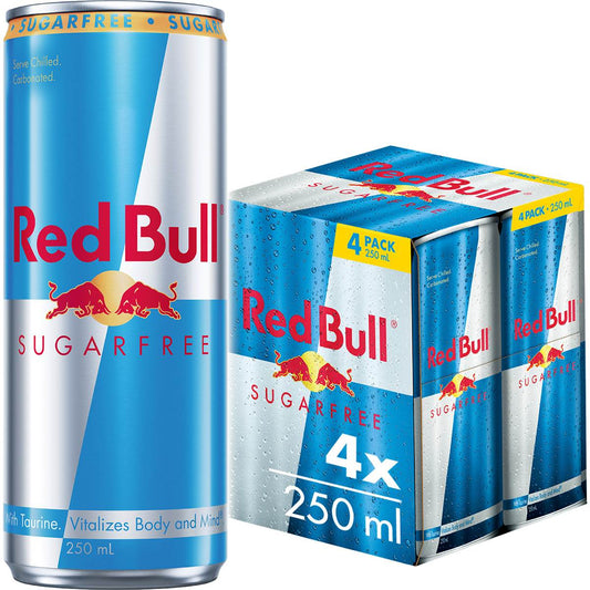Energy Drink Sugar Free | 250ml x 4 Pack | Red Bull | YG-006765-MC-975415