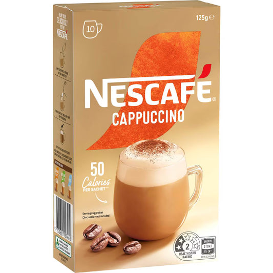 Cappuccino Coffee Sachets | 10 Pack | Nescafe | YG-112763-MC-977903