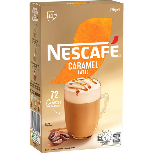 Caramel Latte Coffee Sachets | 10 Pack | Nescafe | YG-111902-MC-977905