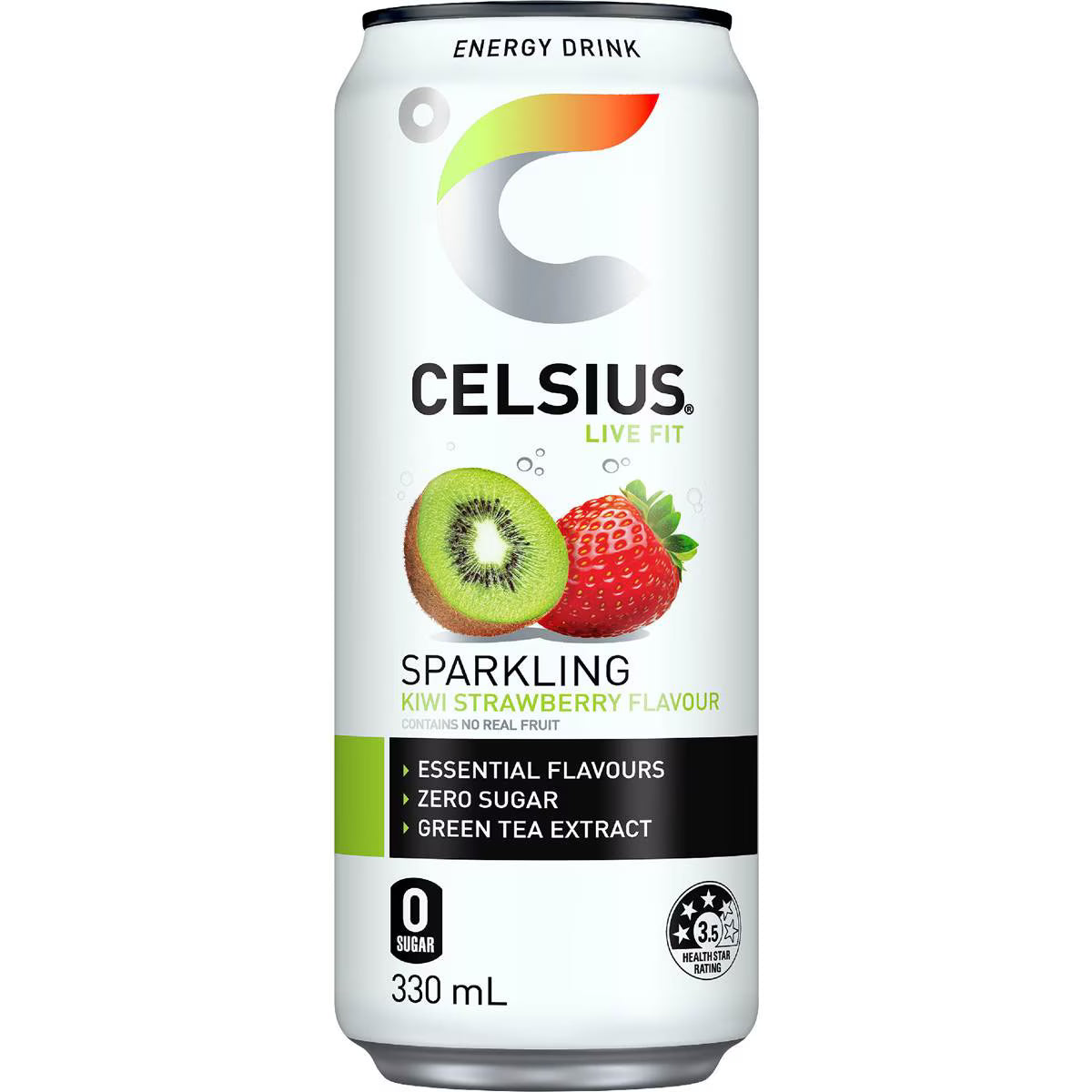 Energy Drink Sparkling Kiwi Strawberry Can | 330ml | Celsius | YG-111460-MC-975462