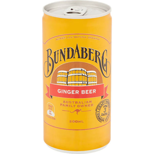 Ginger Beer Mini Cans | 200ml x 6 Pack | Bundaberg | YG-112457-MC-975581