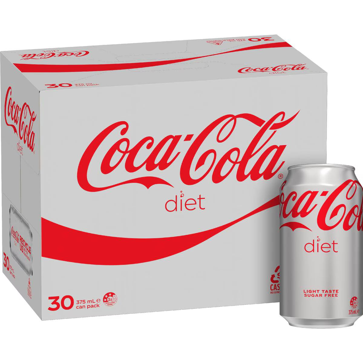 Diet Soft Drink Cans | 375ml x 30 Pack | Coca-Cola | YG-111552-MC-975752