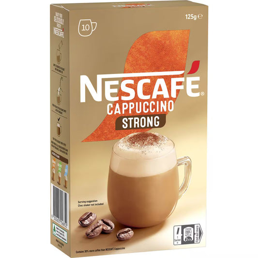 Cappuccino Strong Coffee Sachets | 10 Pack | Nescafe | YG-112764-MC-977906