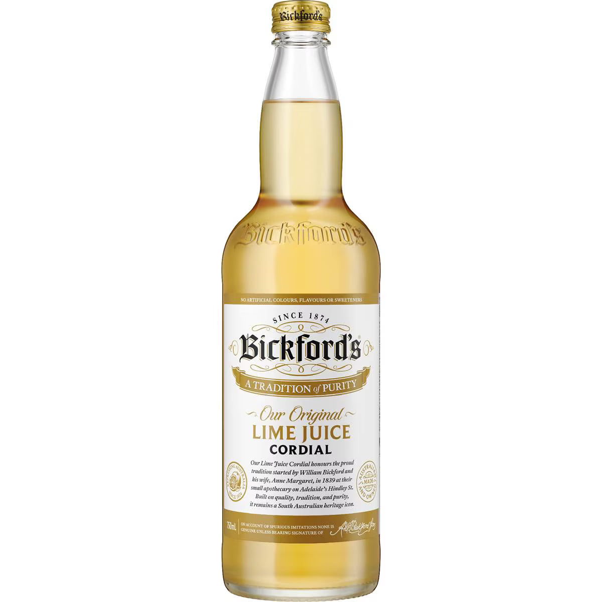 Lime Cordial | 750ml | Bickford's | YG-111474-MC-975496