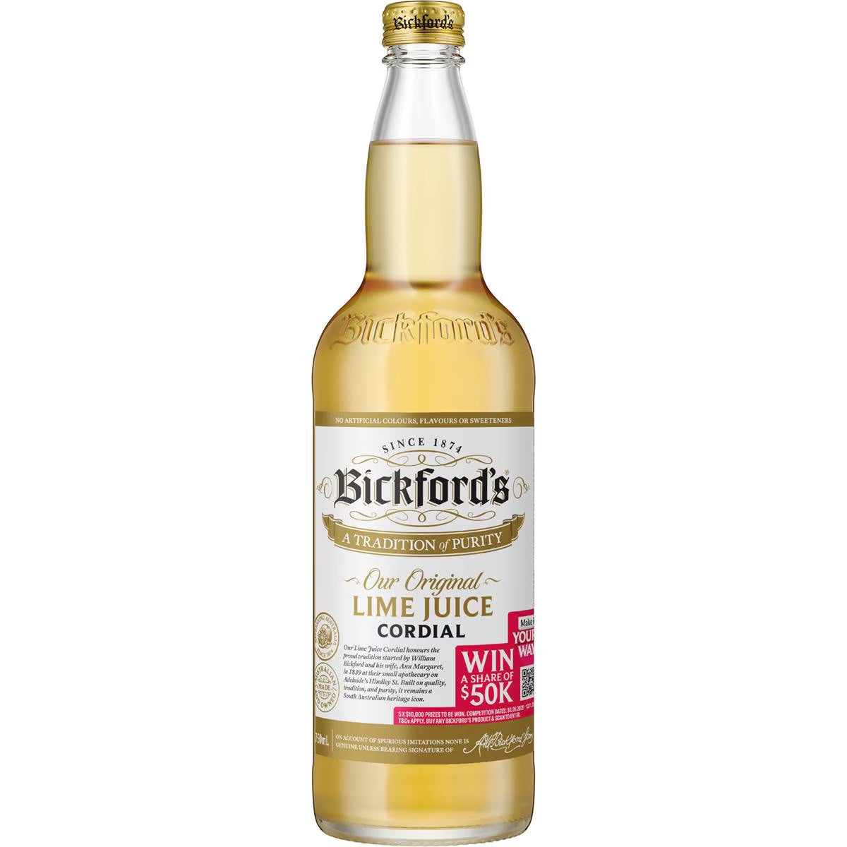 Lime Cordial | 750ml | Bickford's | YG-111474-MC-153648