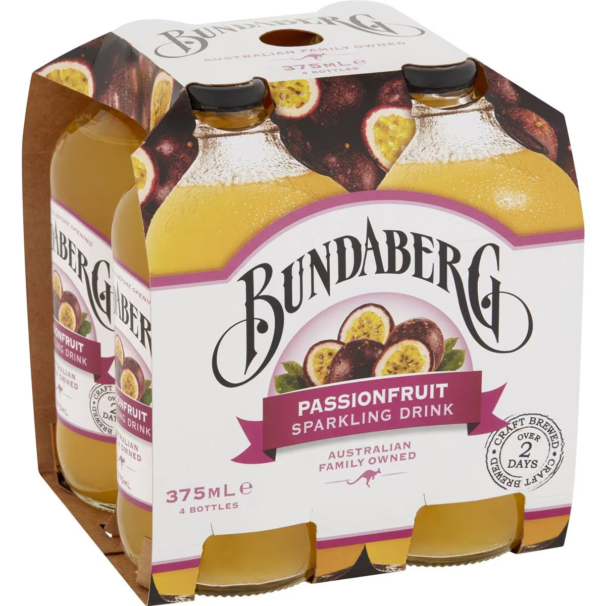 Sparkling Passionfruit Drink | 375ml x 4 Pack | Bundaberg | YG-006482-WW-091533