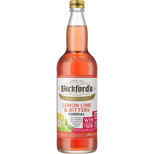 Lemon & Lime Bitters Cordial | 750ml | Bickford's | YG-112438-MC-153649