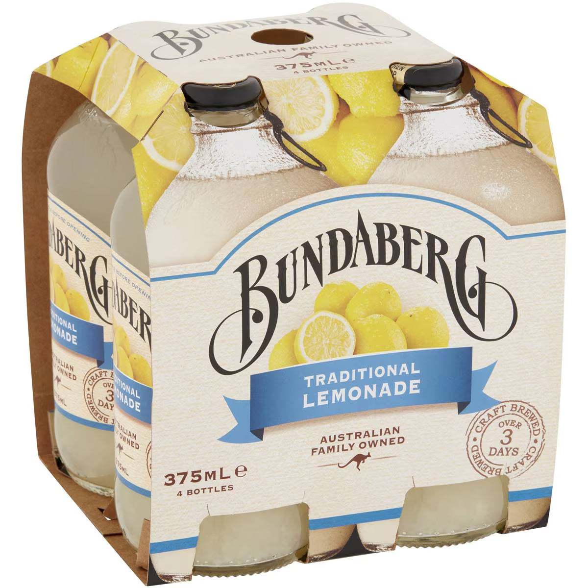 Traditional Lemonade 4x375ml | 375ml x 4 Pack | Bundaberg | YG-006510-WW-091563