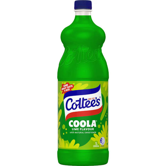 Lime Cordial Coola Lime Flavour | 1L | Cottee's | YG-112434-MC-975484