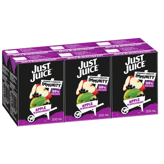 Apple & Blackcurrant Poppers | 200ml x 6 Pack | Just Juice | YG-111493-MC-975564