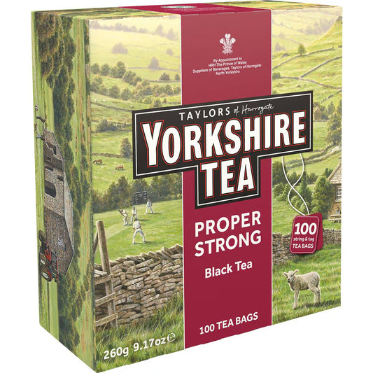 Yorkshire Extra Strong Tea Bags | 100 Pack | Taylors Of Harrogate | YG-112750-MC-977854